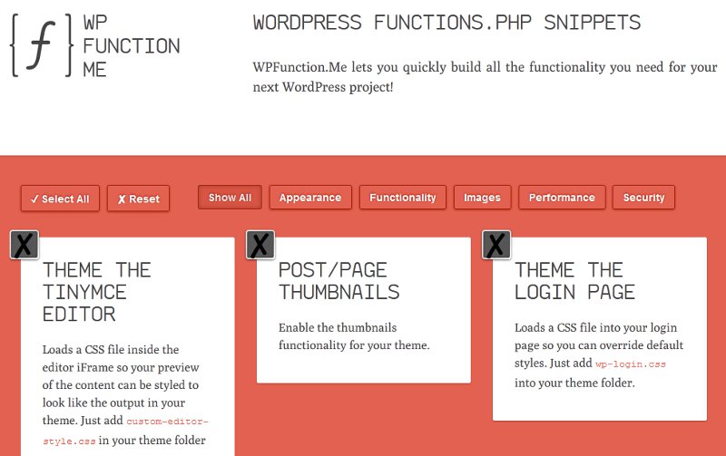 Wordpress functions